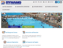 Tablet Screenshot of dynamopoolmanagement.com